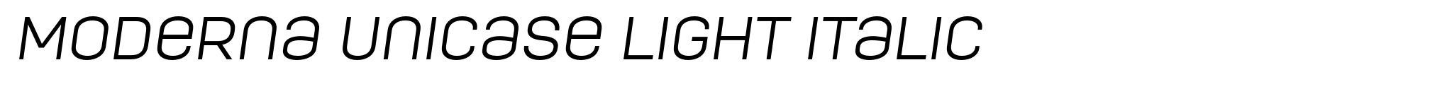 Moderna Unicase Light Italic image